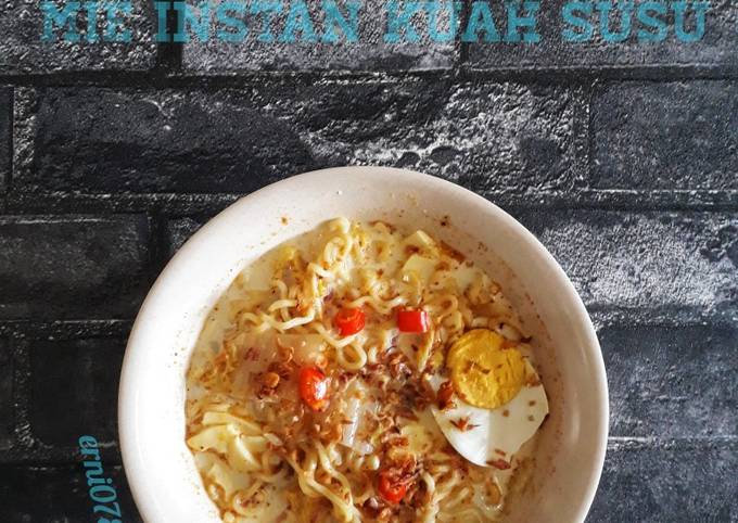 Ternyata ini loh! Resep  membuat Mie Instan Kuah Susu dijamin sesuai selera