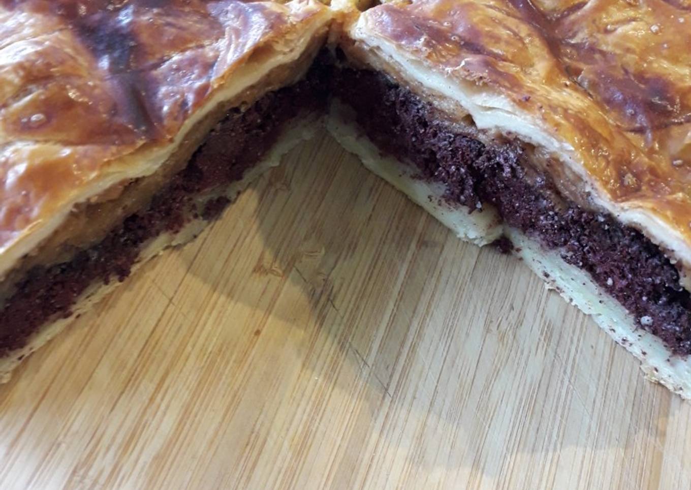 Tourte de boudin noir aux 2 pommes