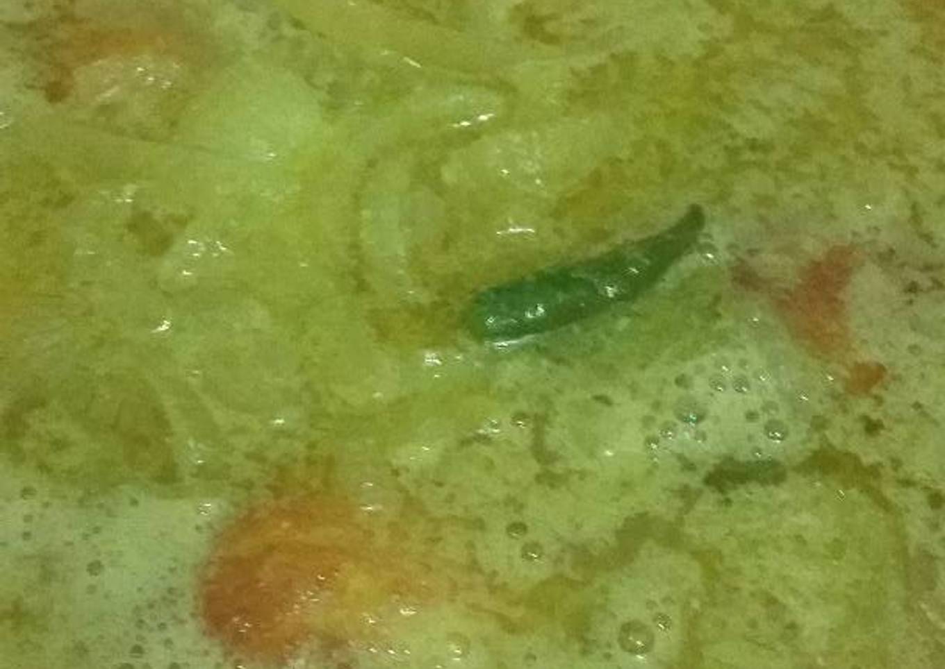 Telur rebus masak kuning (masak acar)