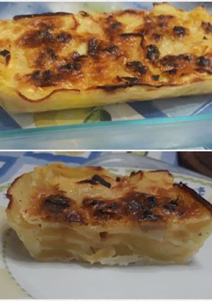Una foto de Pie de manzana sin harina, súper rico🍎