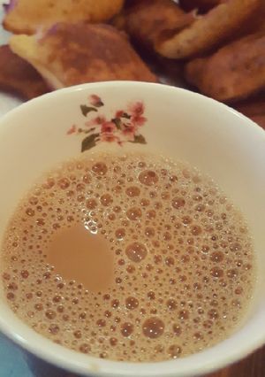 صورة لوصفة شاي حليب عدني