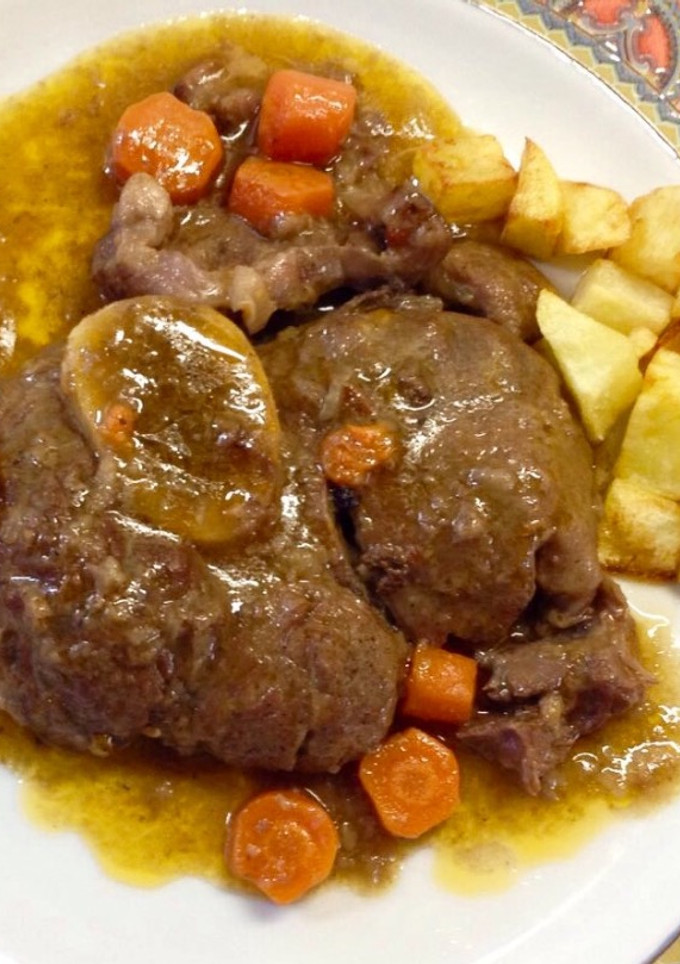 Una foto de Osobucco de ternera en salsa