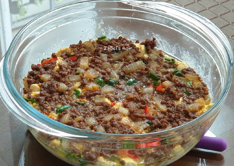 Cara Gampang Menyiapkan Tofu &amp; Beef Teriyaki Casserole (Kaserol Tahu Daging Teriyaki) Anti Gagal