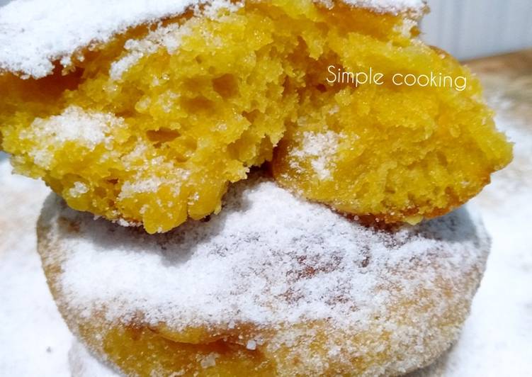 Resep Donut Labu kuning Empuk, Enak Banget