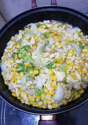 Foto resep Sawi Putih Jagung Manis