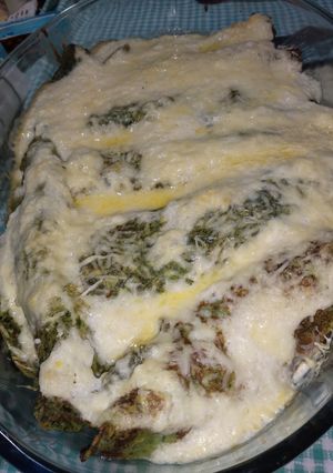 Una foto de Crepes (arrollados) con espinaca sin tacc