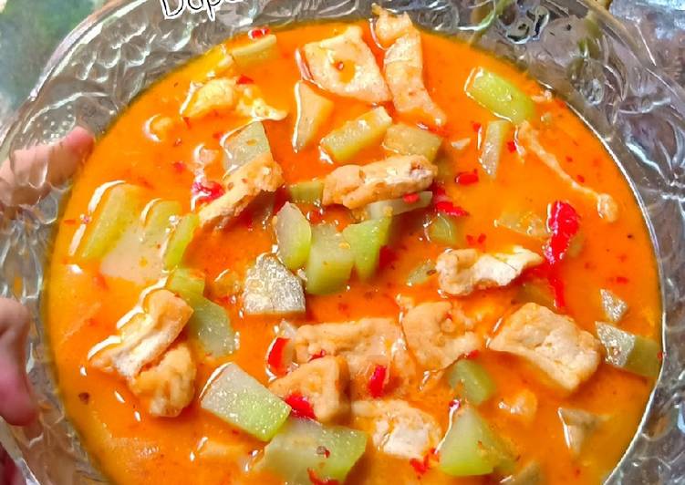Resep Sayur labu tahu santan Anti Gagal