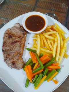 Foto resep Beef Steak Saos Barbeque ala Rumahan