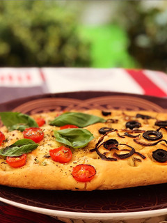 Una foto de Focaccia de dos sabores 😋