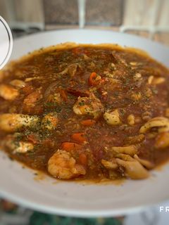 Foto resep Udang-cumi masak saos Padang