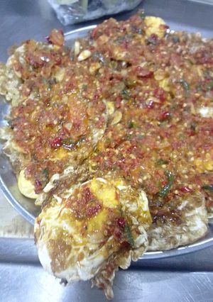 Foto resep Telor dadar bumbu bali