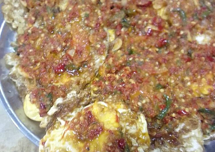 Telor dadar bumbu bali