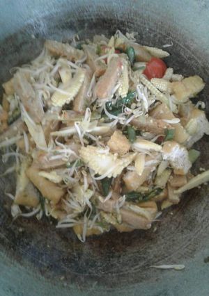 Foto resep Tumis oncom campur2