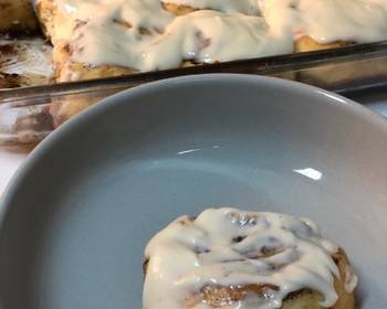 The New Way Cooking Recipe Soft Cinnamon Rolls with Cream Cheese Frosting Delicious Perfect