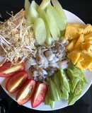 Canh chua nấu đầu mực 🦑 🍅 🍍