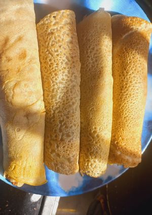 Filled crepe ainihin hoton girkin
