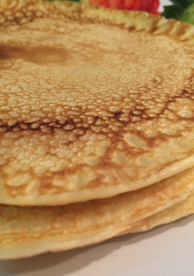 Una foto de Hot cakes. Desayuno de sábado
