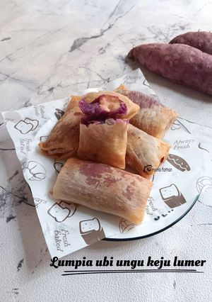Foto resep Lumpia ubi ungu keju lumer