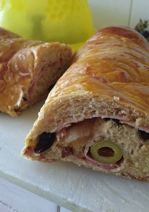 Una foto de Pan de jamón