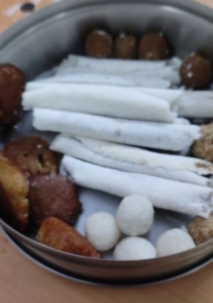 A picture of This traditional assamese sweet prepared on bihu.