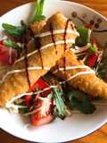 Crumbed fish salad