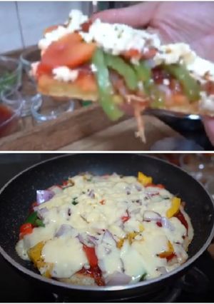 सूजी पिज़्ज़ा (suji pizza recipe in Hindi) रेसिपी मुख्य फोटो
