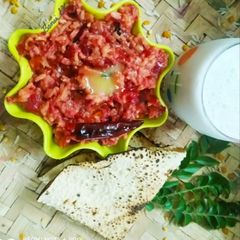 Beetroots Khichdi A picture of Beetroots Khichdi.