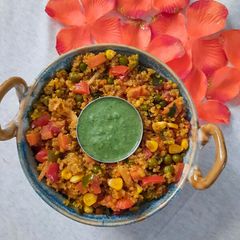 Quinoa vegetable pulao A picture of Quinoa vegetable pulao.