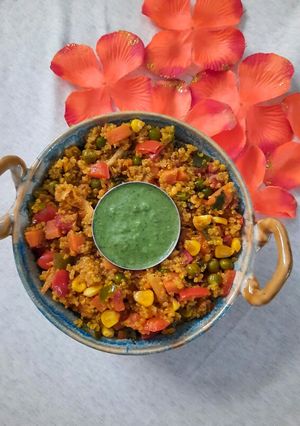 A picture of Quinoa vegetable pulao.