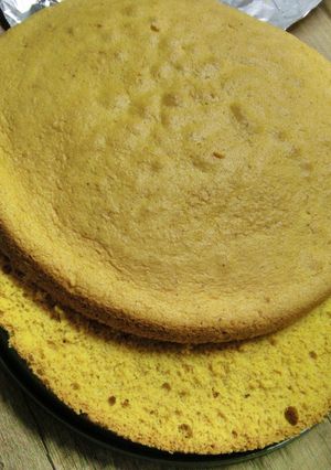 Öt tojásos piskóta torta formában!🎂 recept fotója
