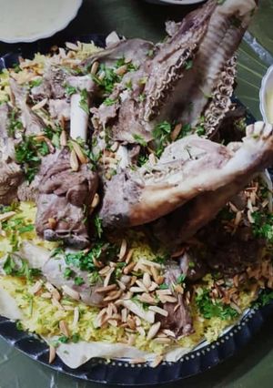 صورة لوصفة المنسف الاردني 😋