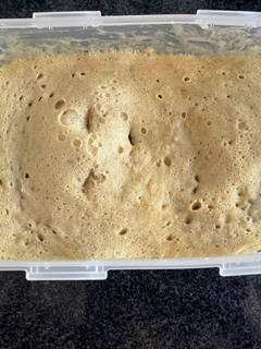 Una foto de Torta de banana y avena en microondas