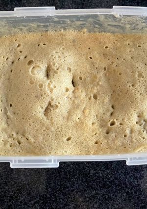 Una foto de Torta de banana y avena en microondas