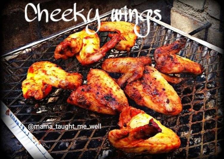 Simple Way to Serve Favorite Cheeky Honey Bbq Wings