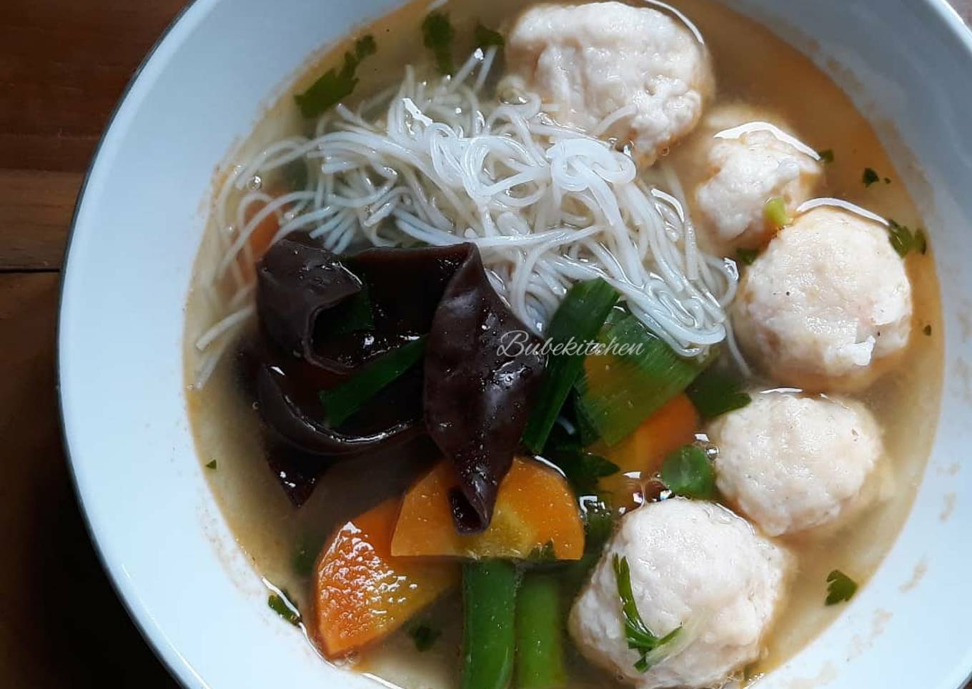 Sup Bola Ayam Udang