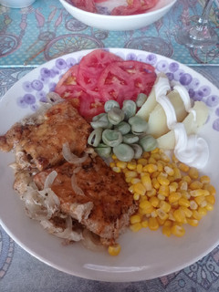Una foto de Palometa al horno con queso