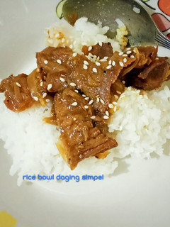 Foto resep Rice Bowl Daging Simpel
