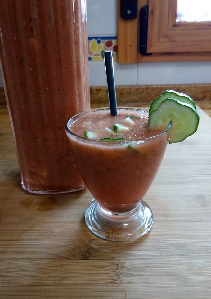 Una foto de Gazpacho de tomate