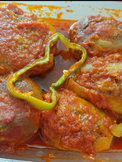 عکسی از دستور بادمجان شکم پر