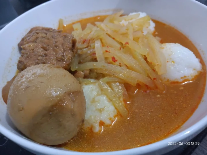 Langkah Gampang Membikin Resep Lontong Sayur + Semur Tahu Telur Tempe Kentang yang Bisa Manjain Lidah Anti Ribet, Sempurna