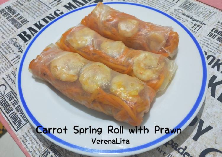 Carrot Spring Roll with Prawn