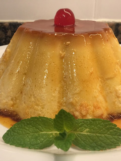 Una foto de Flan de requesón y vainilla