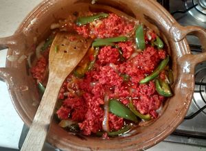 Una foto de Chorizo guisado