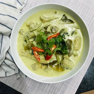 Thai Green Chicken Curry Kari Ayam Hijau Thailand