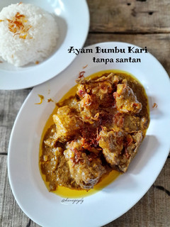 Foto resep Ayam Bumbu Kari tanpa santan