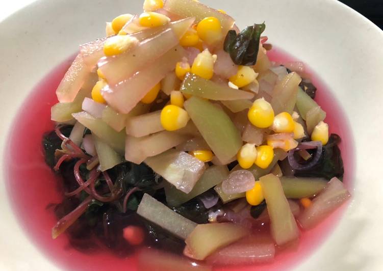 Resep Sayur bening campur (bayam merah, labu siam, jagung), Sempurna