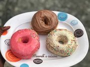 A picture of chocolate glaze donuts