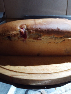 Una foto de Budín de frutillas