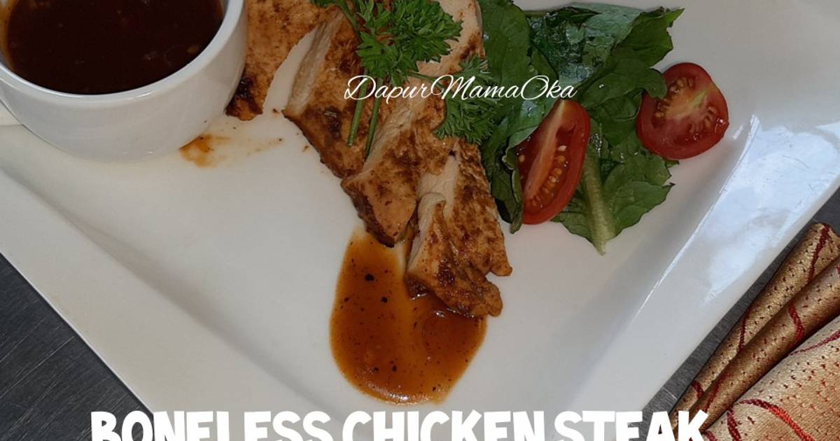 Resep Boneless chicken steak with bbq sauce oleh Oka Fridayah Cookpad