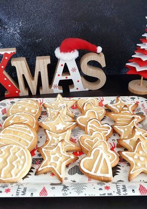 Una foto de 🎄🍪Galletas de mantequilla navideñas 🎄🍪